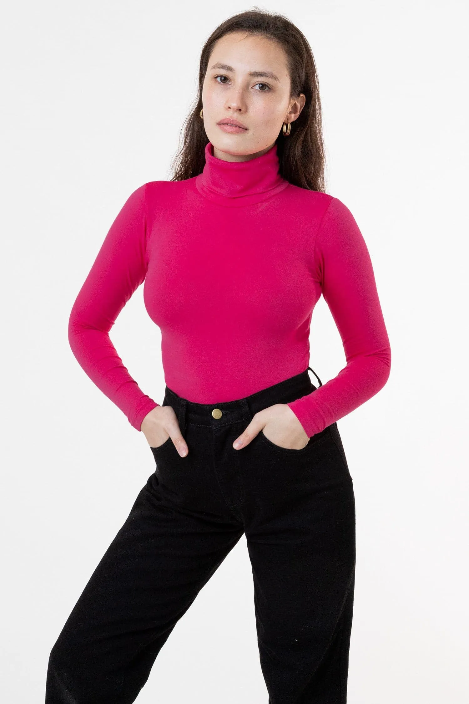 8306GD - Cotton Spandex Garment Dye Turtleneck