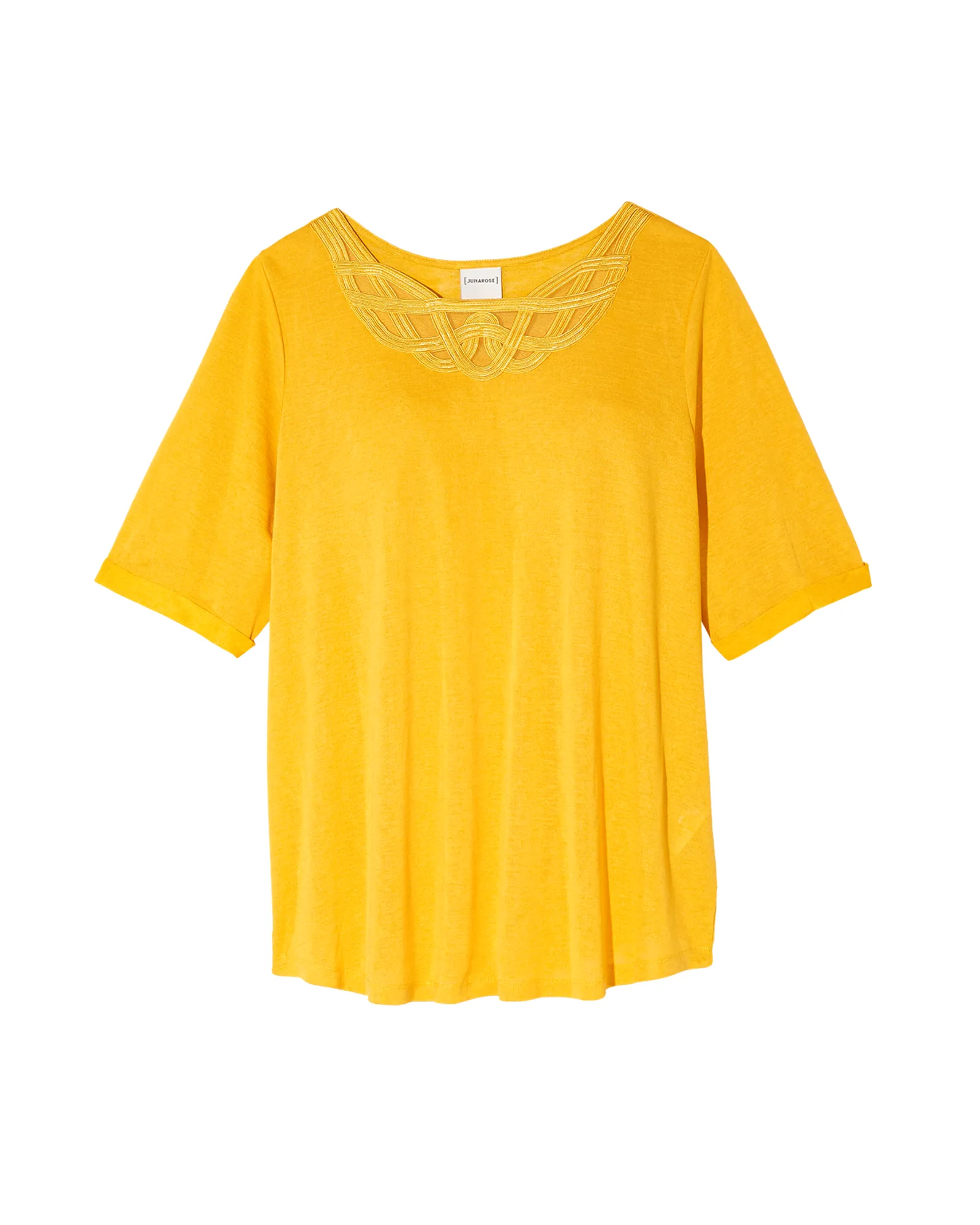 Aurora Cut-Out Neck Top | Yellow