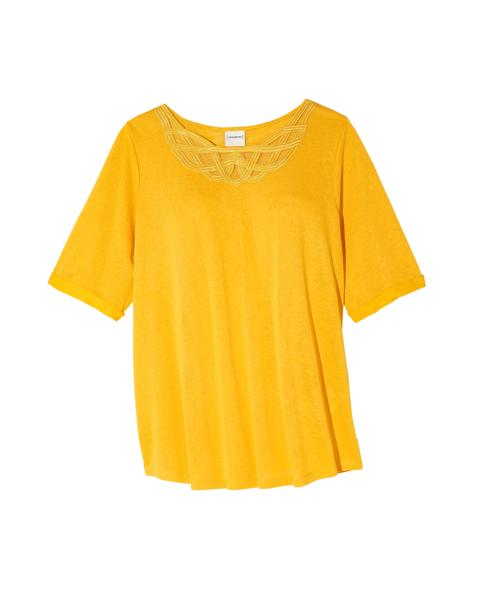 Aurora Cut-Out Neck Top | Yellow