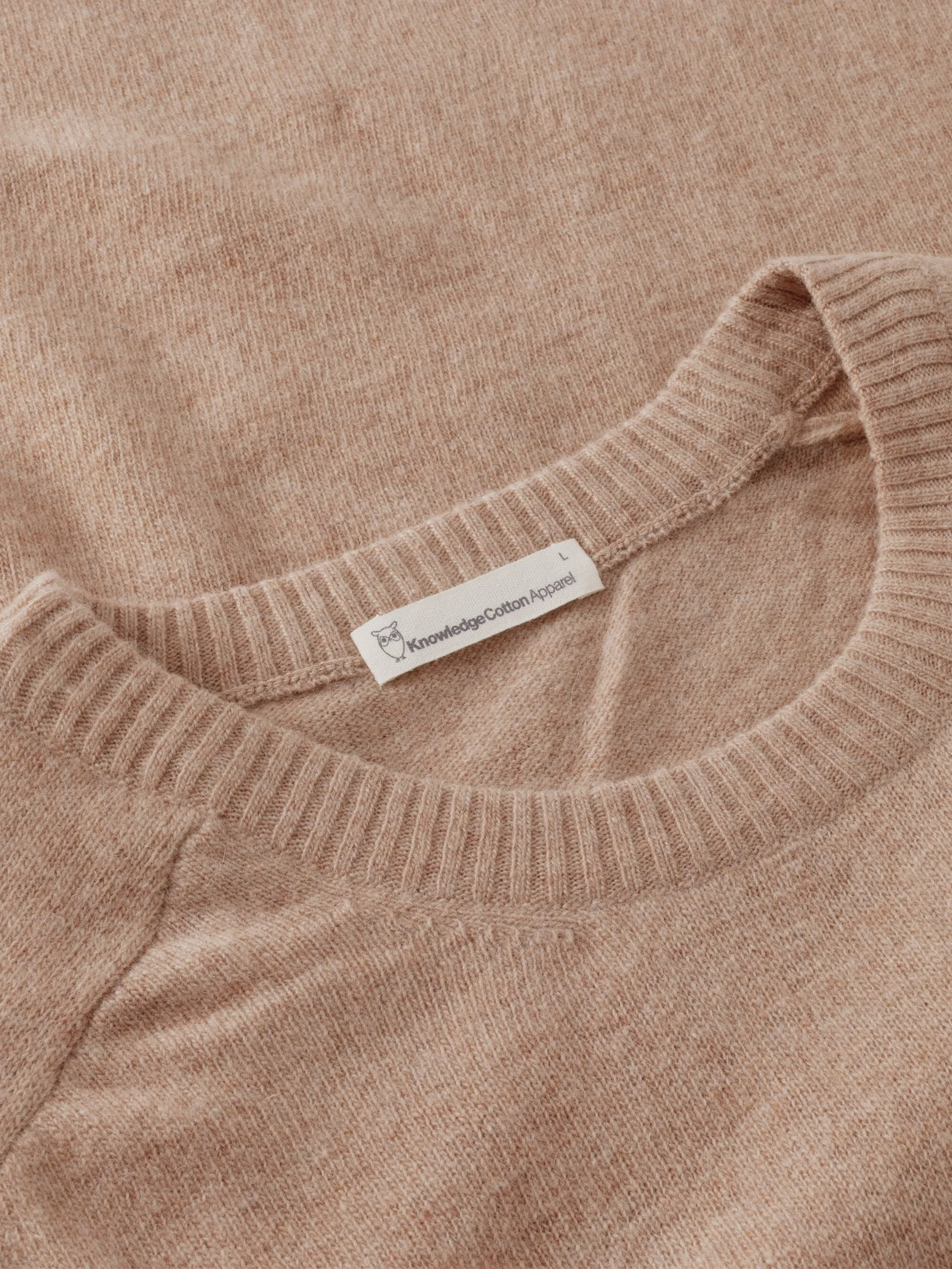 Basic o-neck knit - Kelp melange