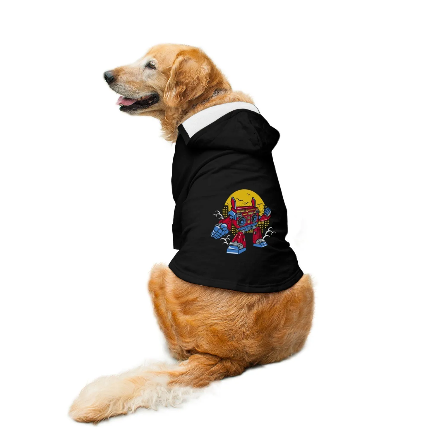 Boombox Robot Dog Hoodie Jacket