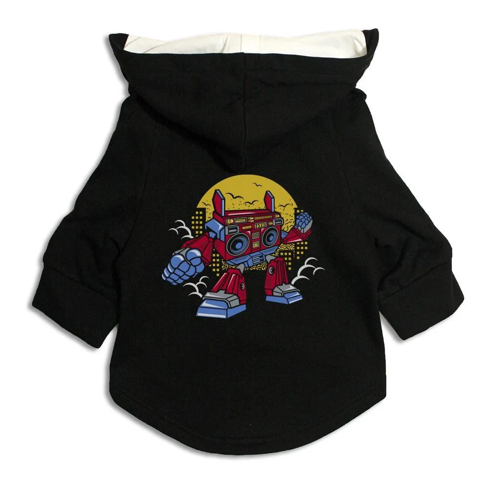 Boombox Robot Dog Hoodie Jacket