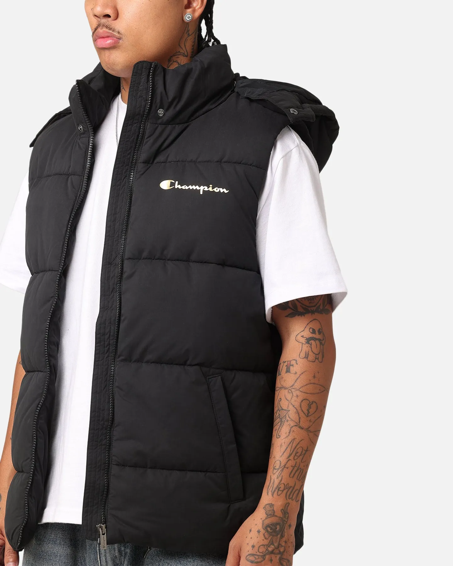 Champion Rochester Puffer Vest Black/Gold