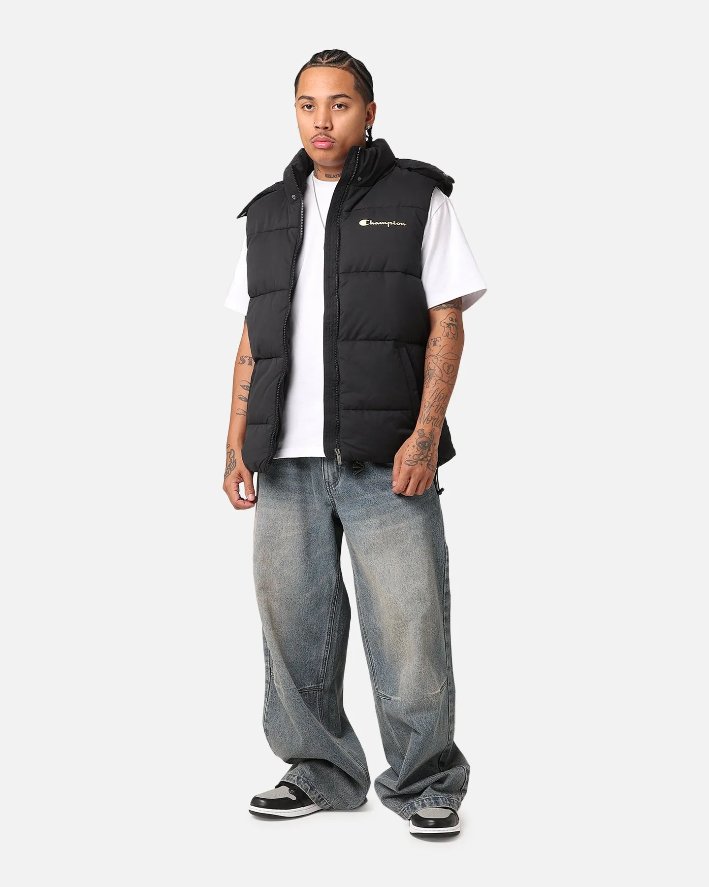 Champion Rochester Puffer Vest Black/Gold