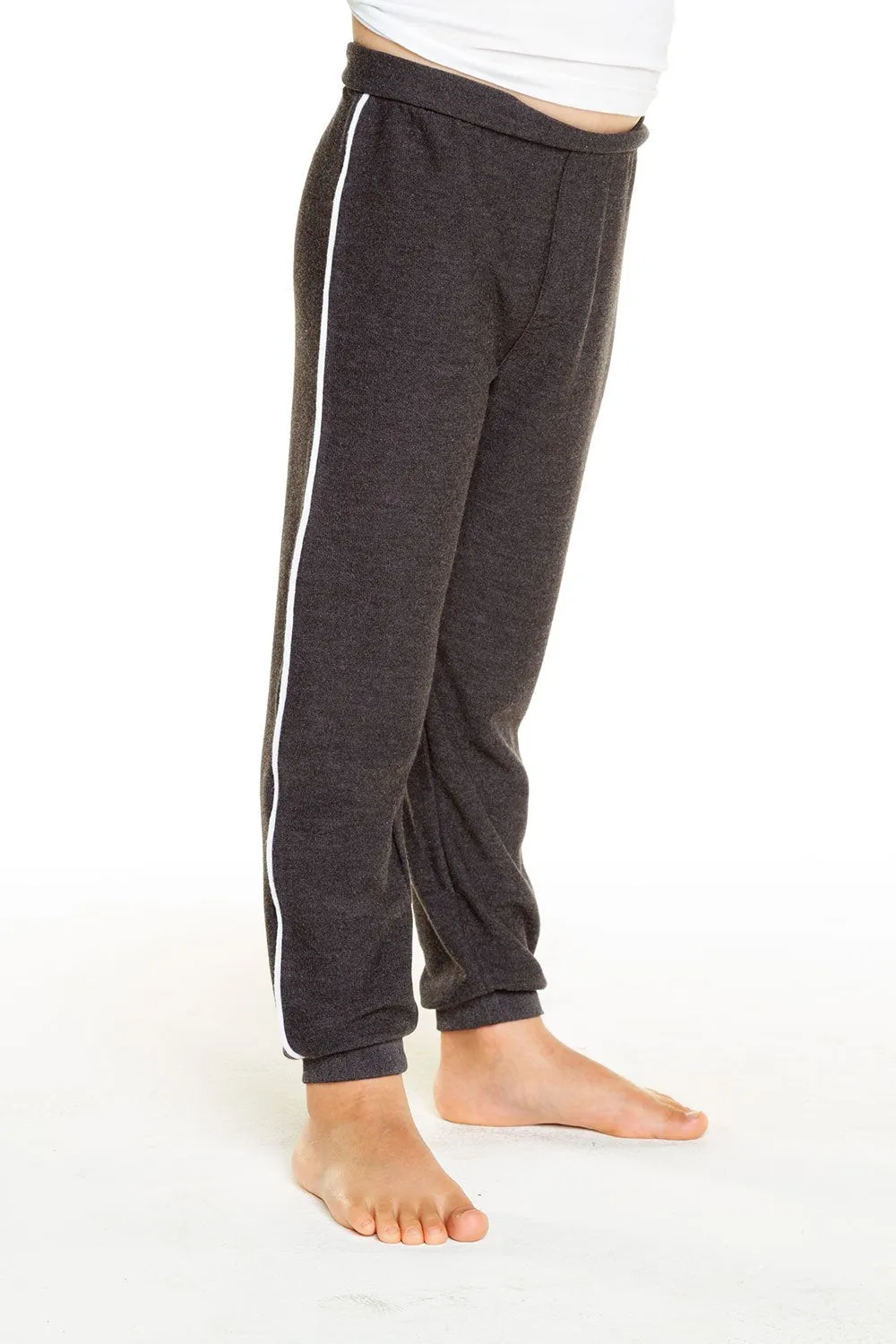 Chaser Cozy Knit Contrast Piping Lounge Pants