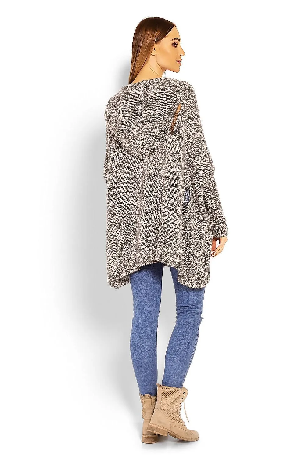 Chic Peekaboo Oversized Knit Sweater