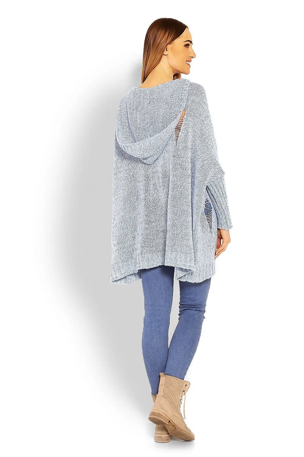 Chic Peekaboo Oversized Knit Sweater