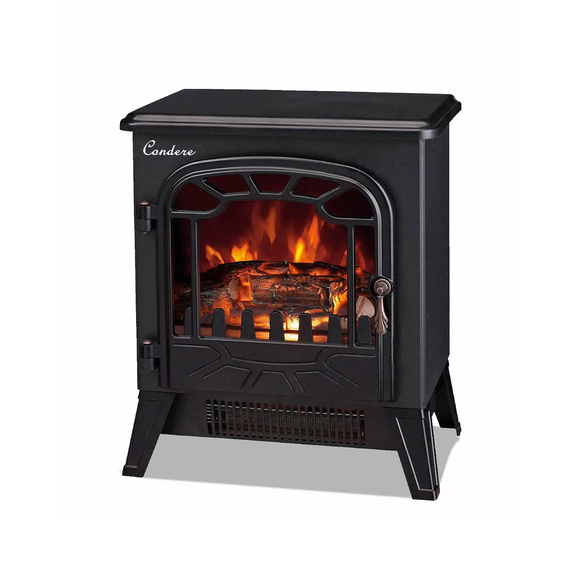 Condere Fireplace Small Electric Heater - Black