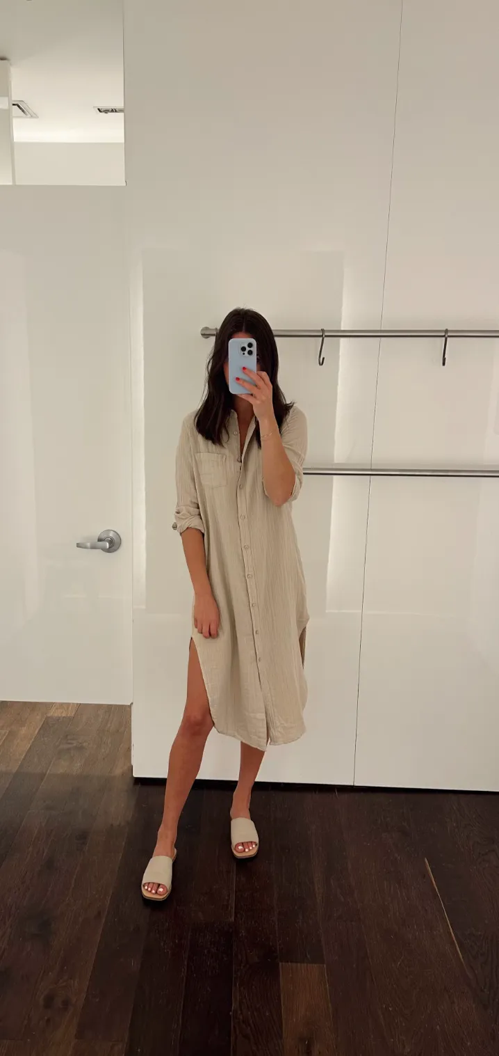 Cotton Shirt Dress