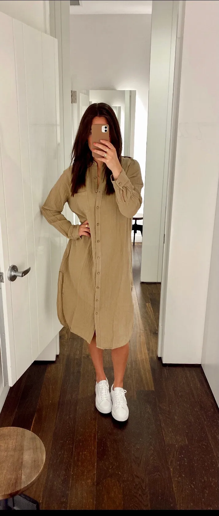 Cotton Shirt Dress