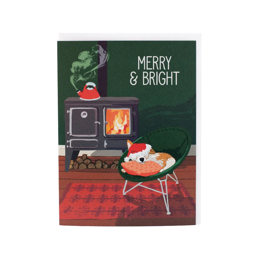 Cozy Corgi Christmas Card