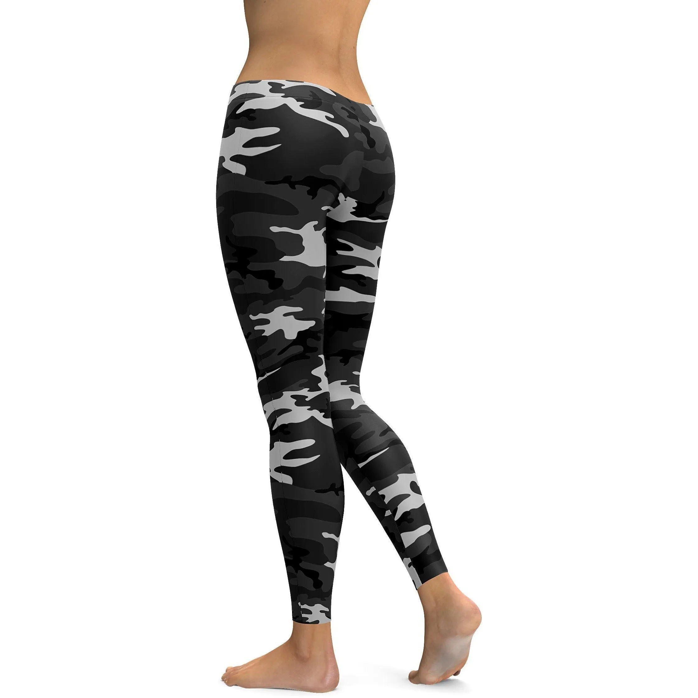 Dark Grey Camo Leggings