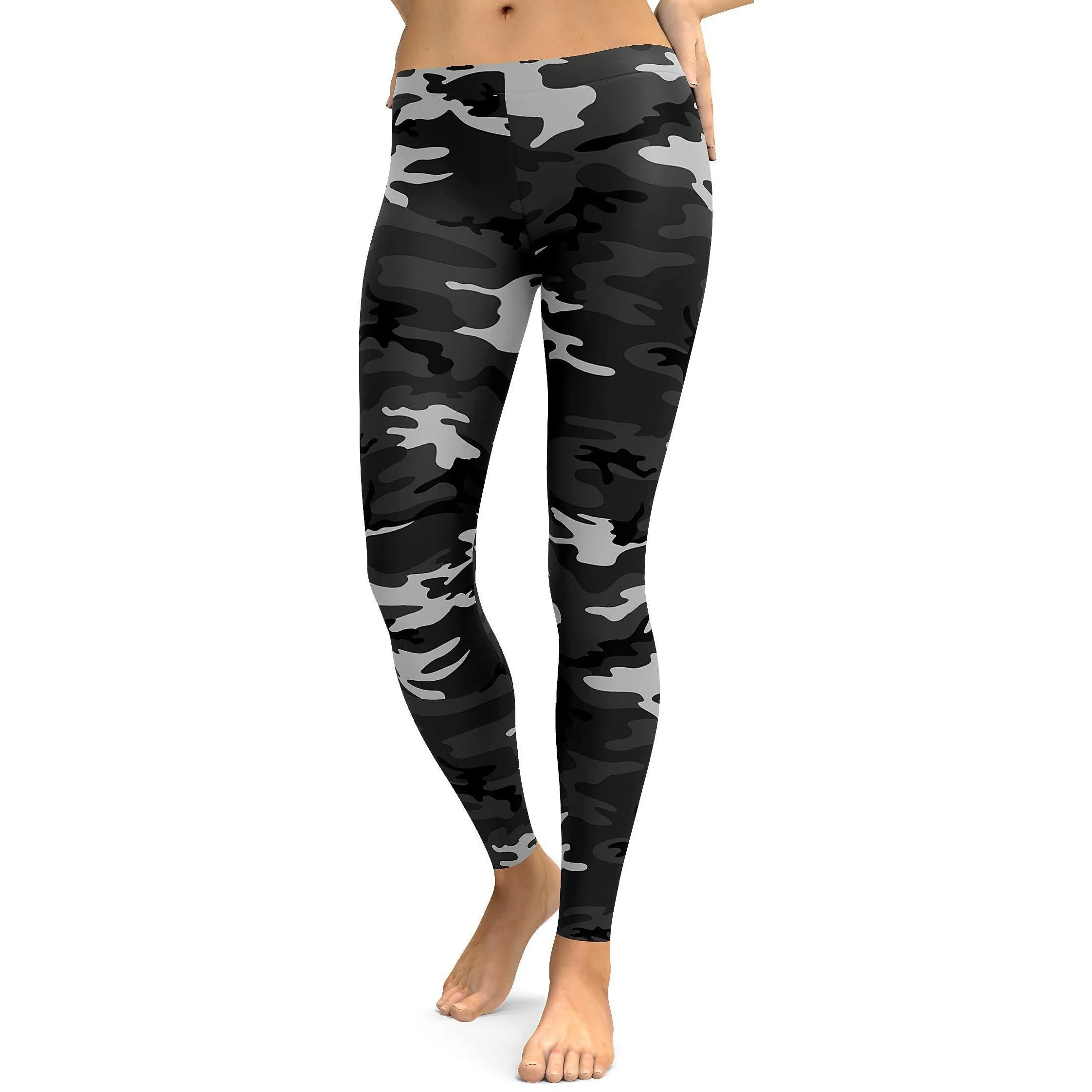 Dark Grey Camo Leggings