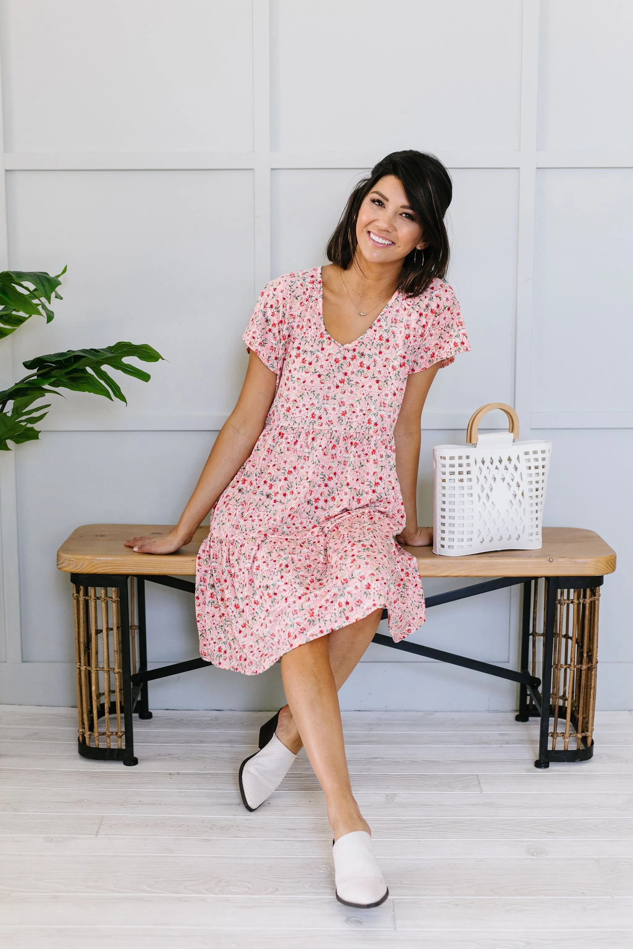 Ditsy Floral Tiered Dress