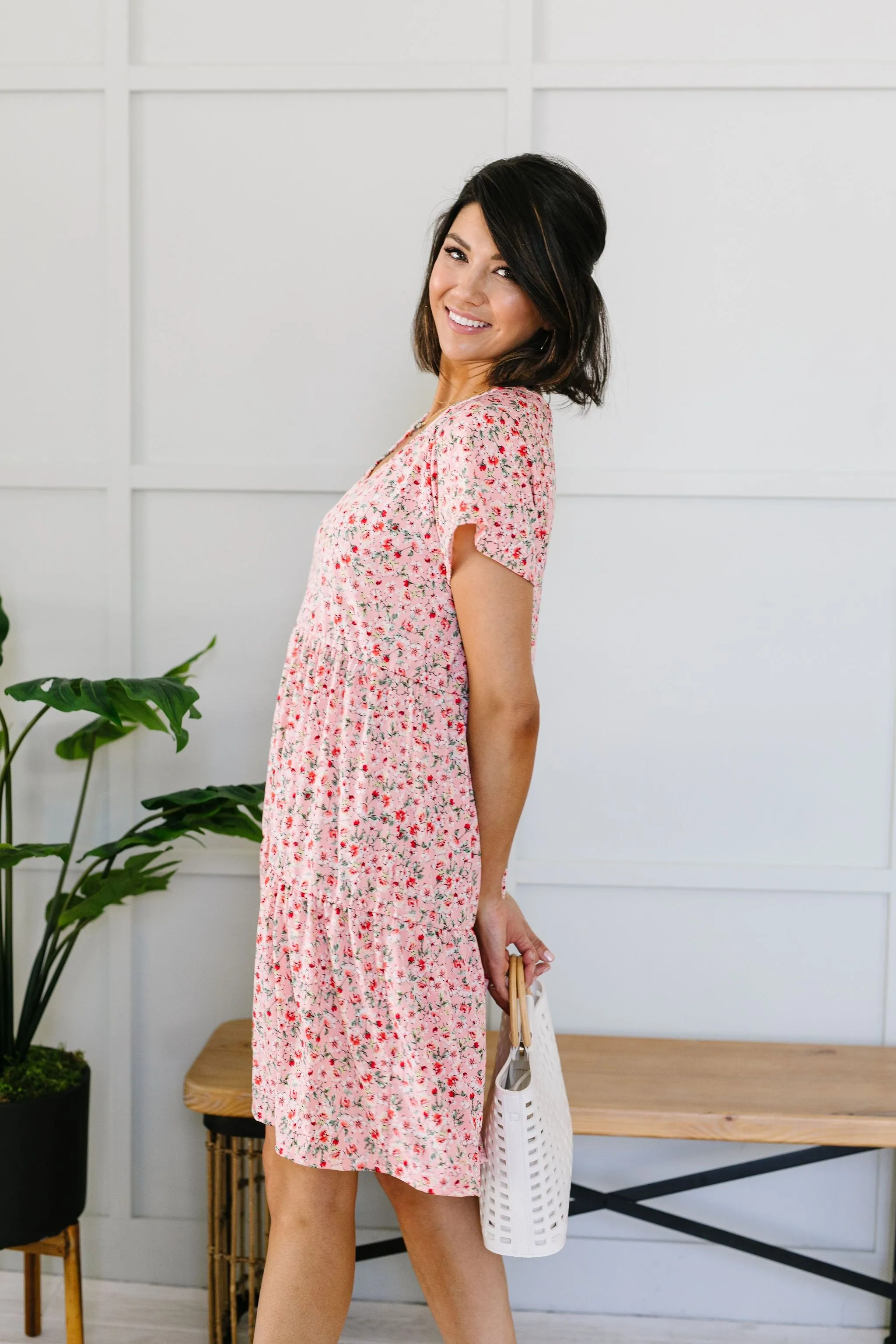 Ditsy Floral Tiered Dress