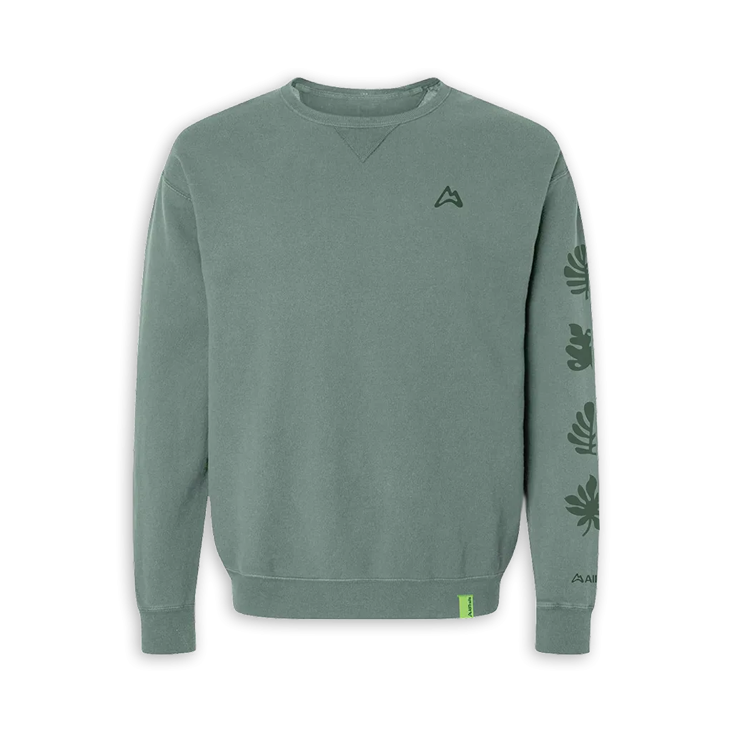 Foliage Comfort Wash Crew Sweatshirt - Cypress