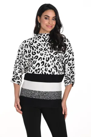 Frank Lyman Sweater 243496U Off-White/Black