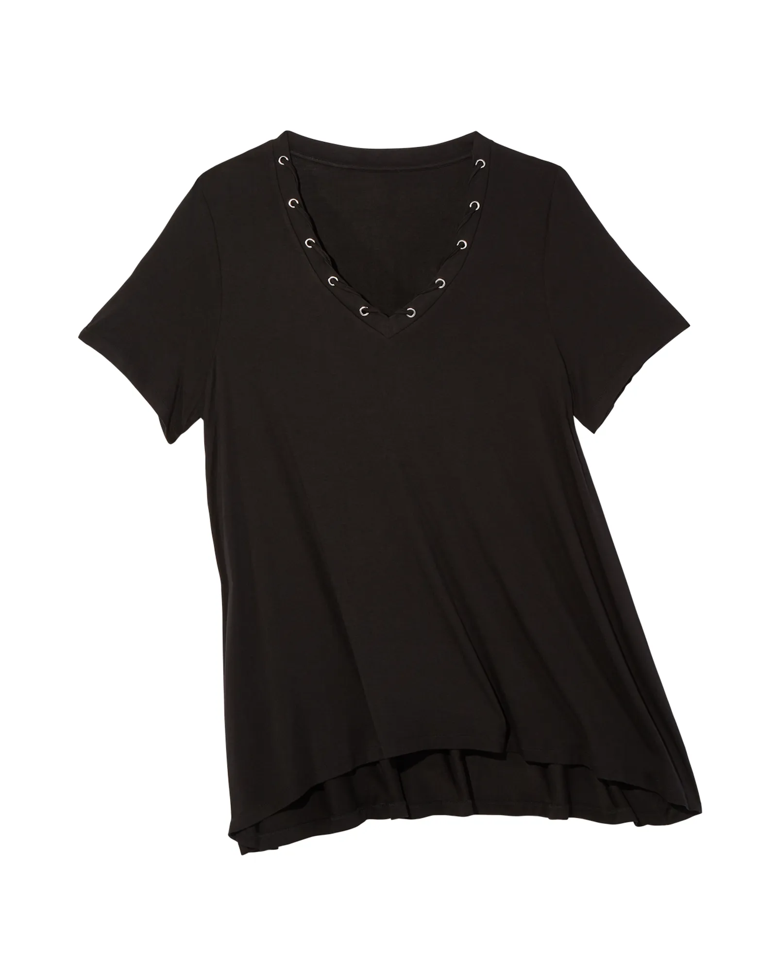 Gabriela Eyelet Swing Top | Black