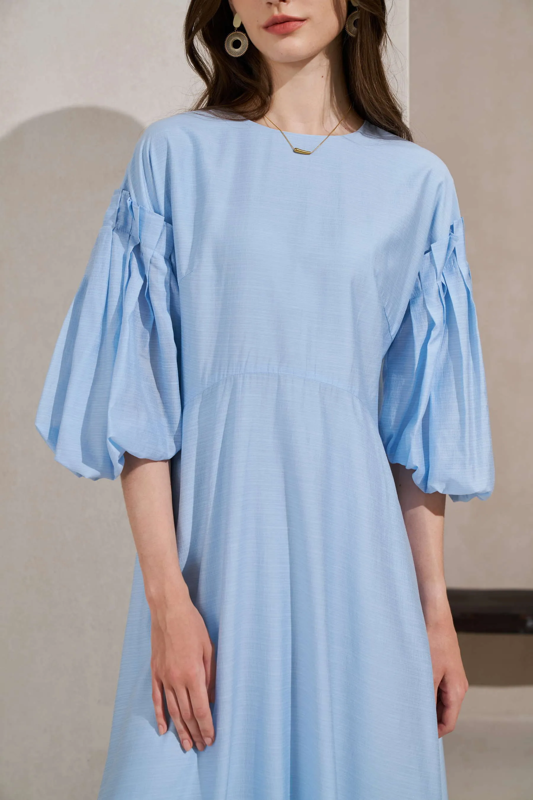 GDS Winona Tencel Long Dress | Pastel Blue