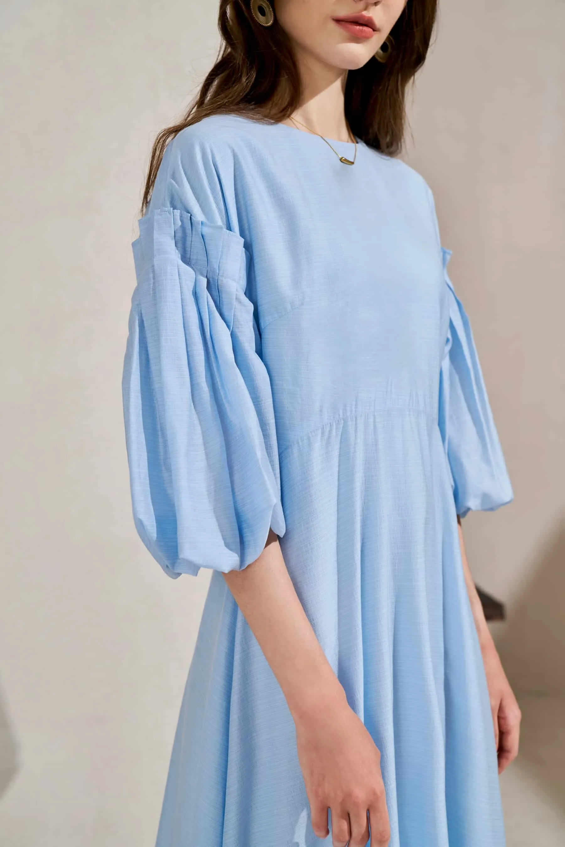 GDS Winona Tencel Long Dress | Pastel Blue