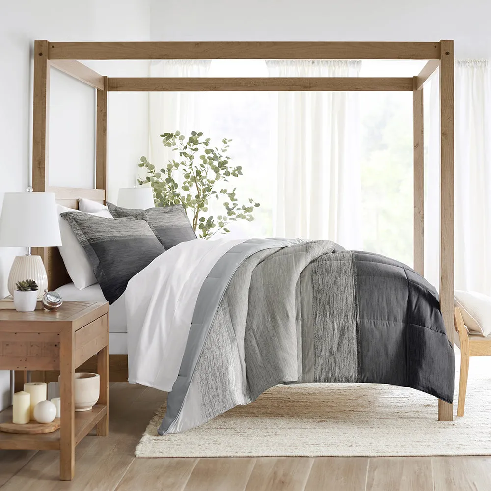 Gray Ombre Reversible Down-Alternative Comforter Set - 12 Days of Deals