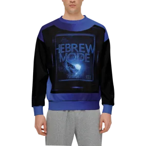 Hebrew Mode - On 01-06 Men’s Designer Relaxed Fit Front Patch Sweatshirt