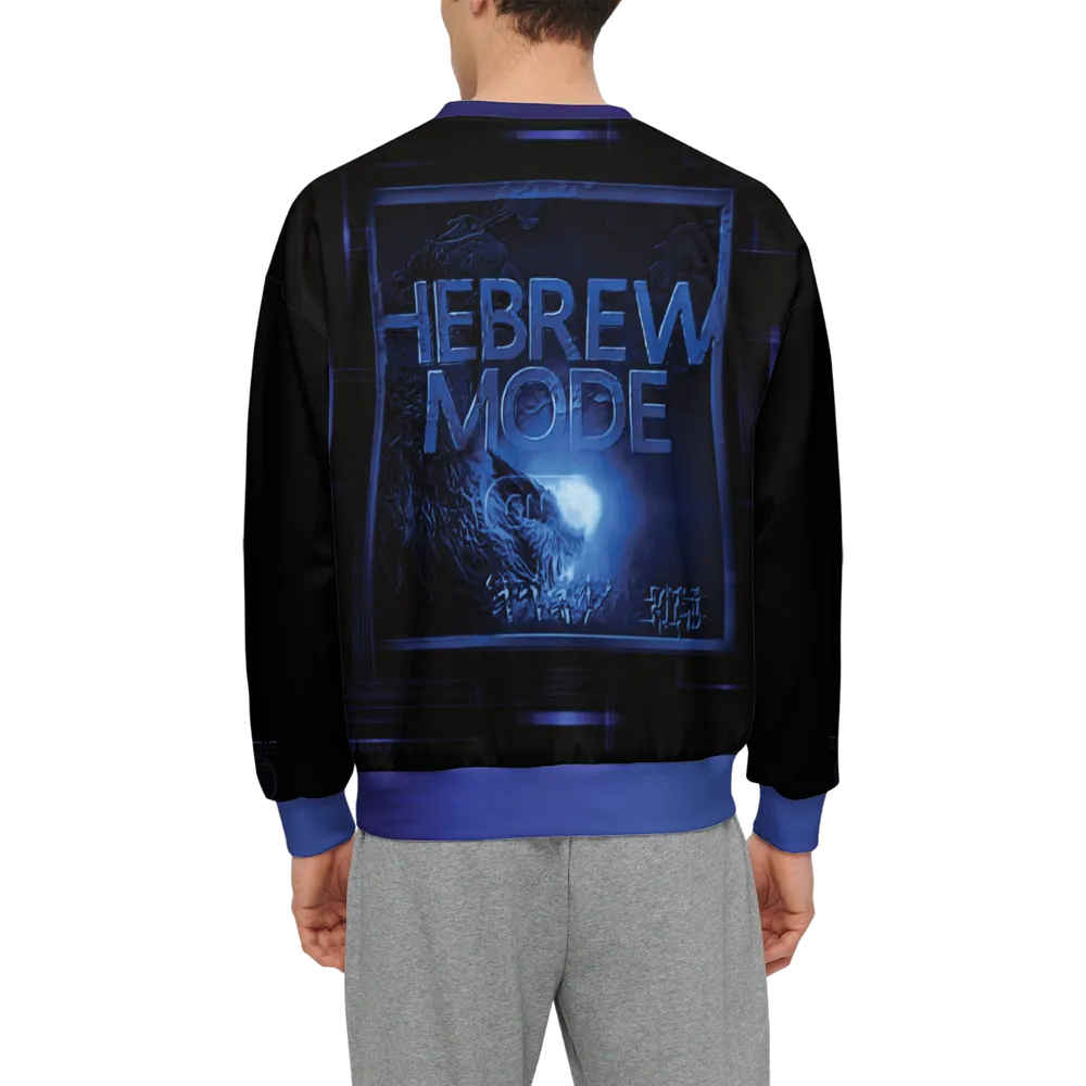 Hebrew Mode - On 01-06 Men’s Designer Relaxed Fit Front Patch Sweatshirt