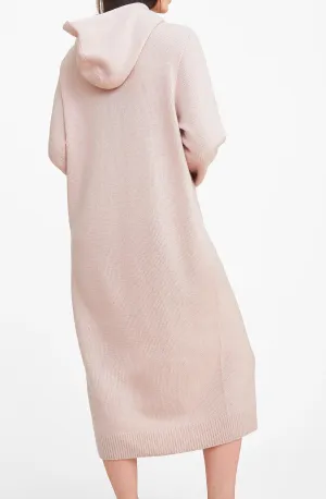 Hood Sweater Dress - Pink