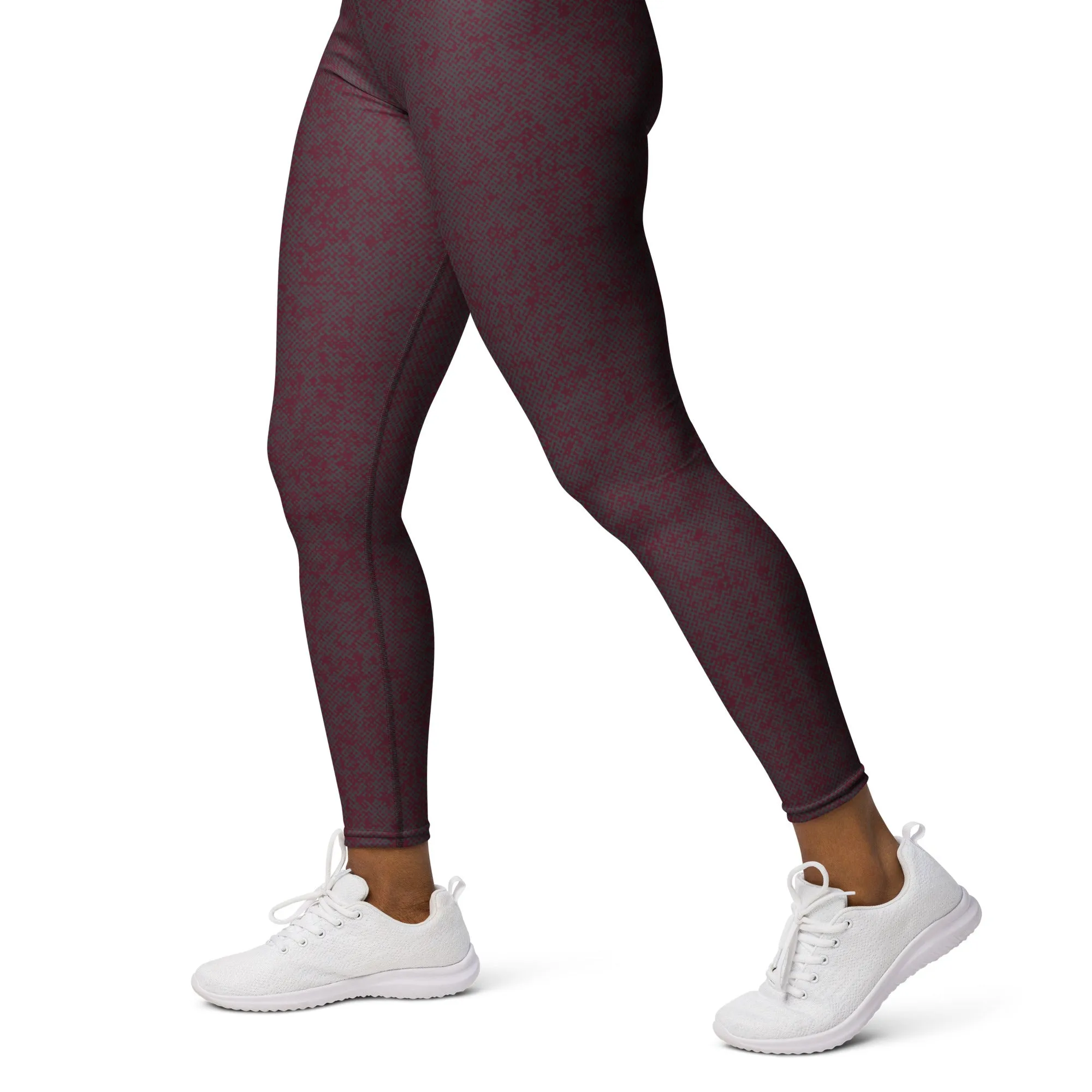 Humble Sportswear™ Pattens Red High Waist Leggings