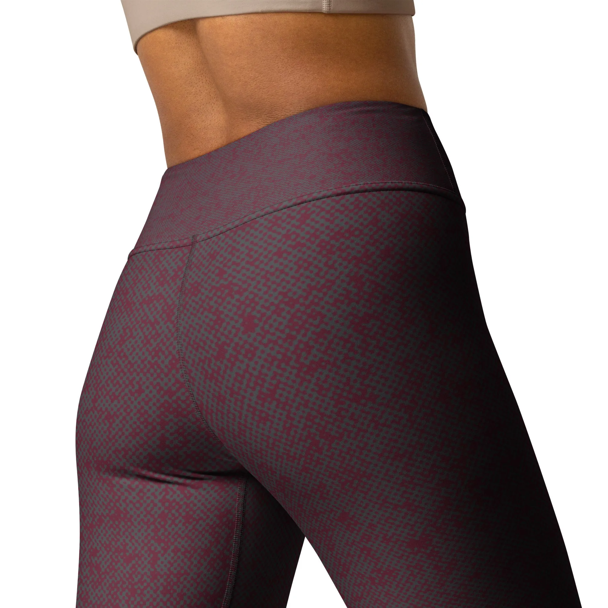 Humble Sportswear™ Pattens Red High Waist Leggings