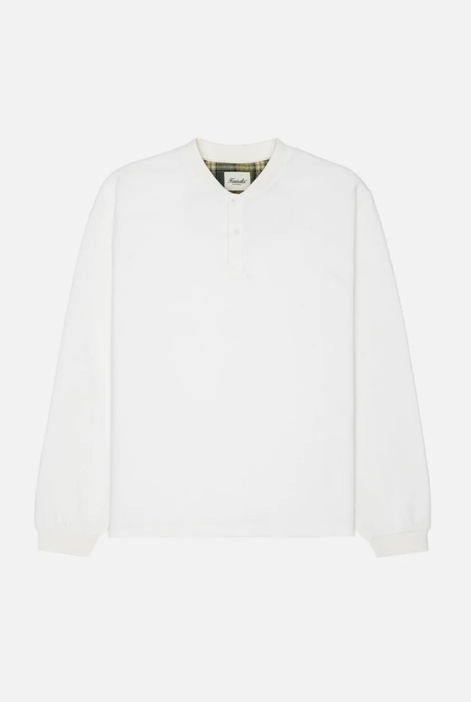 KUWALLA TEE LONG SLEEVE THERMAL HENLEY - WHITE