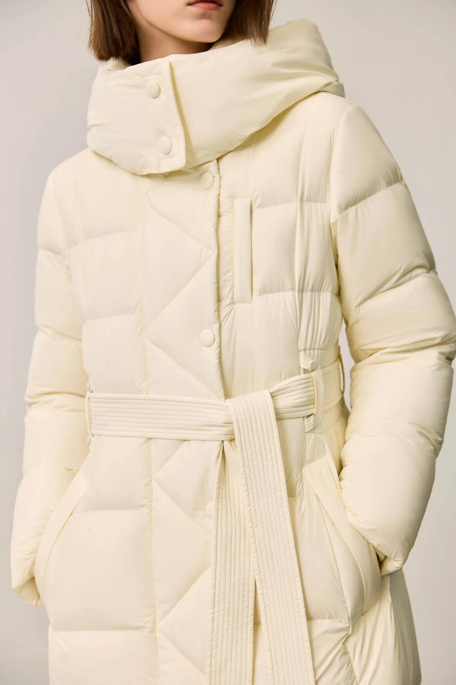 LILY Ultra-Light Urban X-Series Waist-Cinching Down Jacket