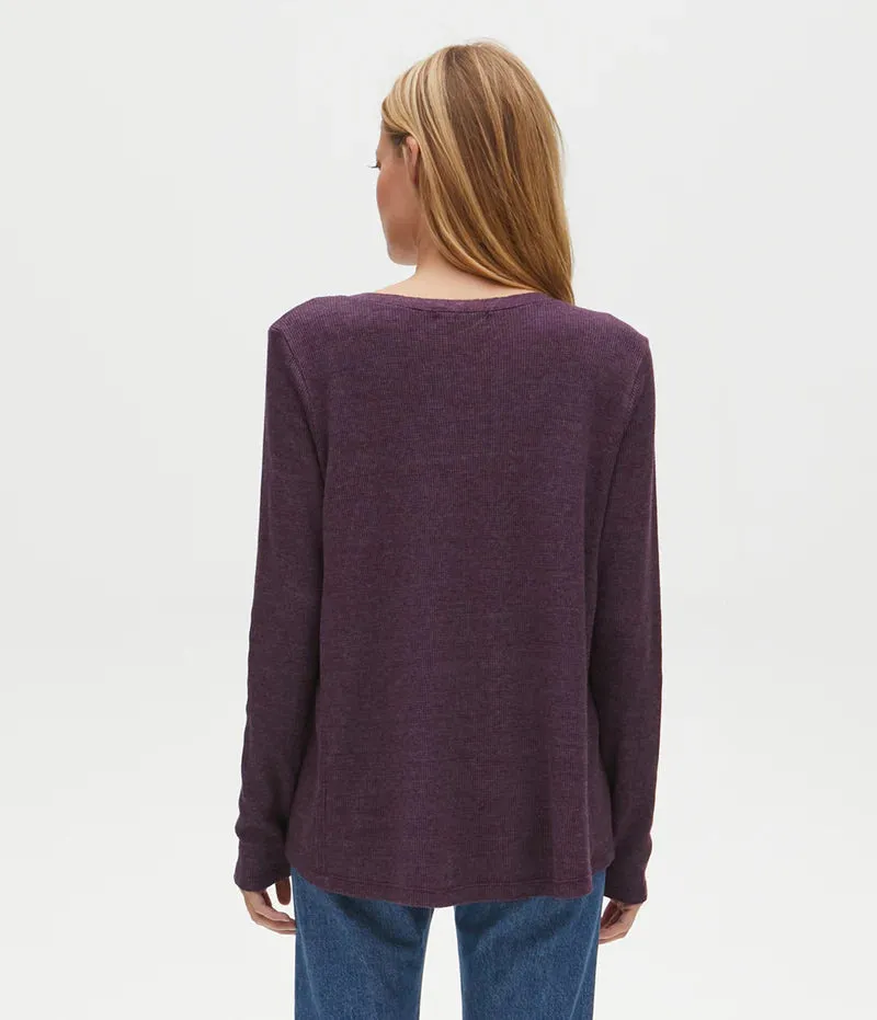 Long Phoebe Tee | Plum