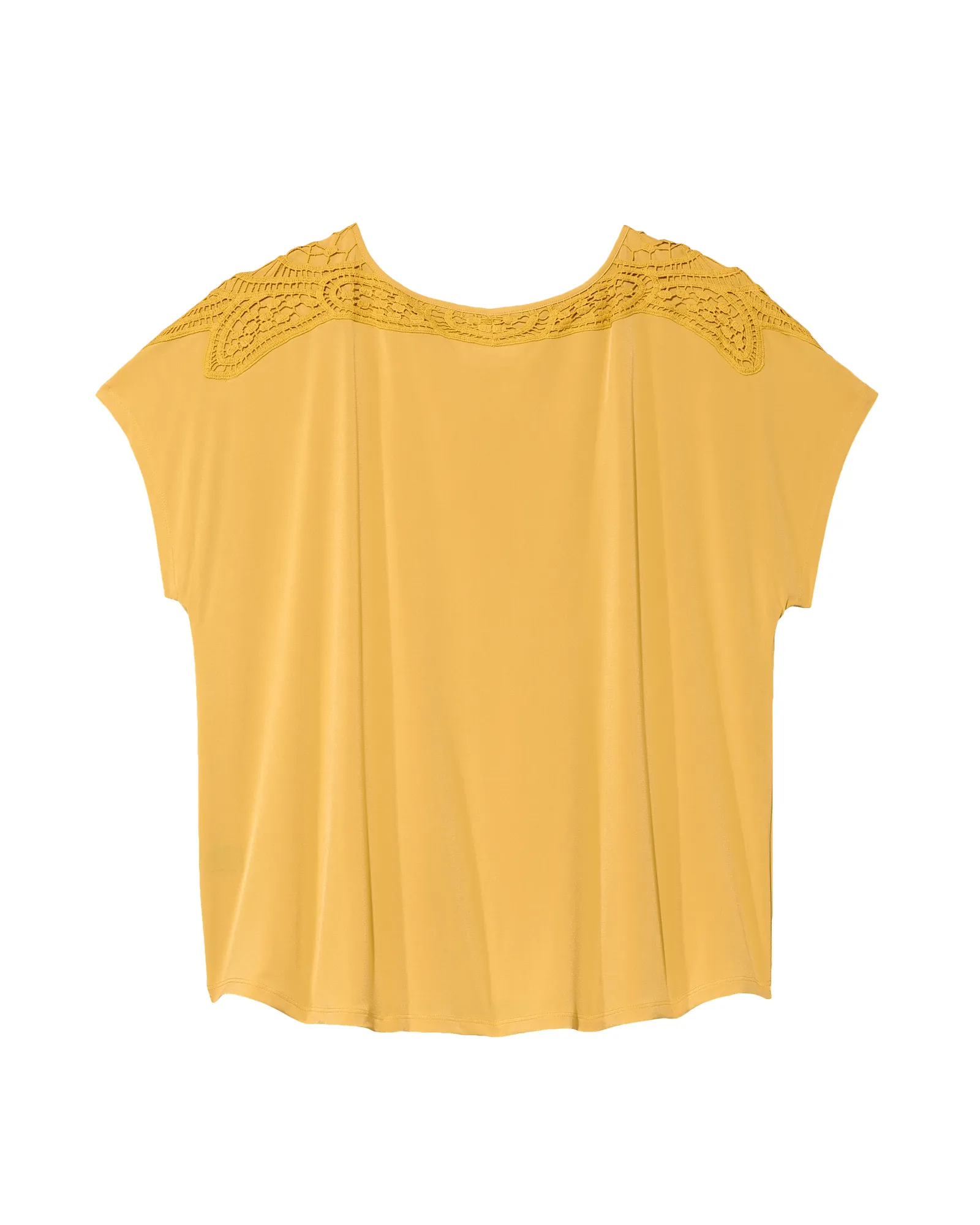 Lucila Crochet Detail Top | Yellow