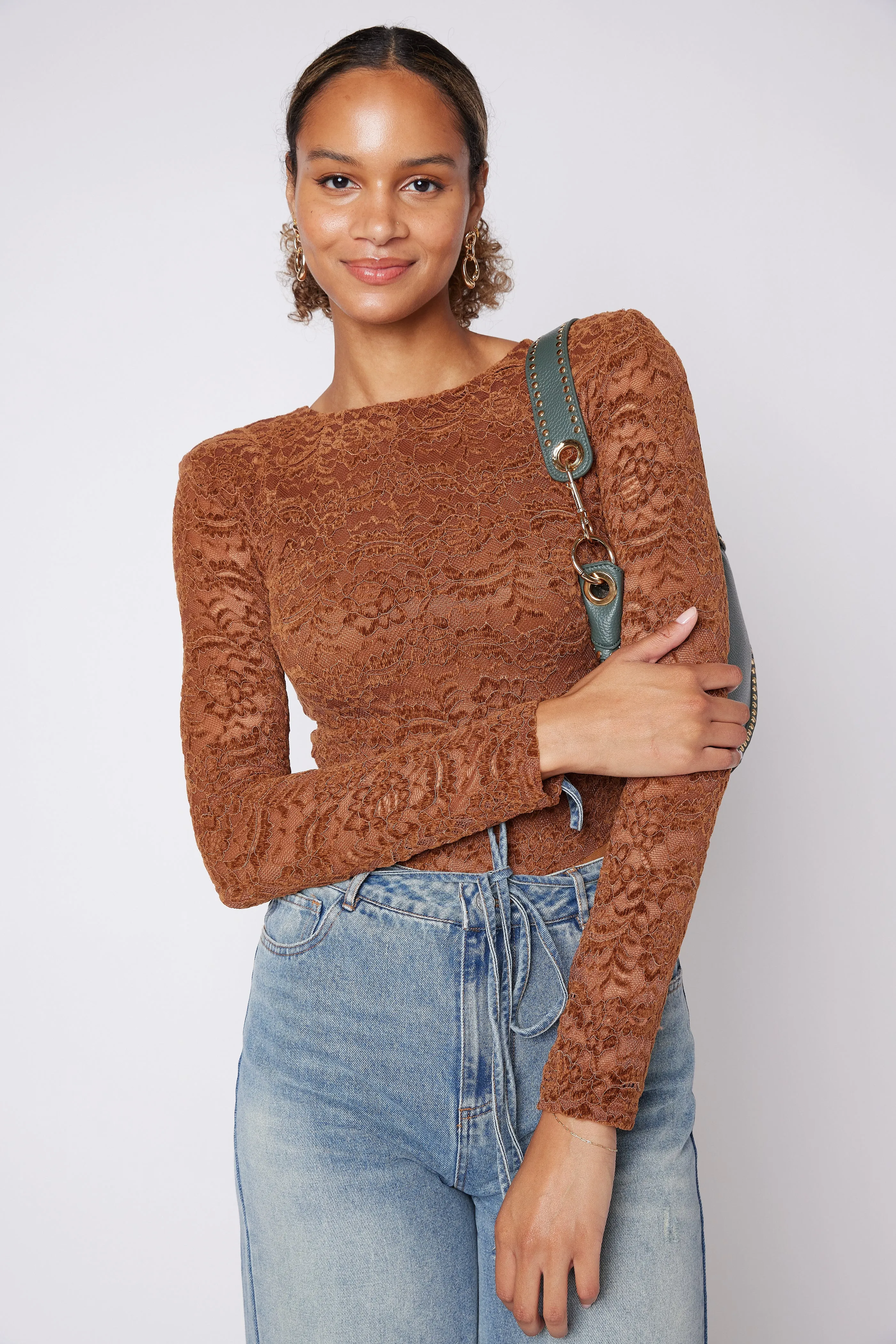 Mack Lace Long Sleeve Bodysuit