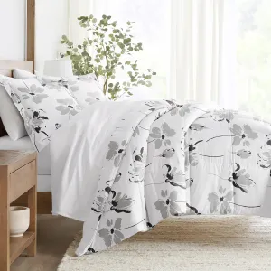 Magnolia Grey Patterned Down-Alternative Comforter Set - 12 Days of Deals