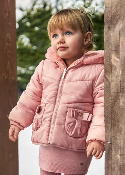 Mayoral Girls Reversible Coat 2480 Rubor