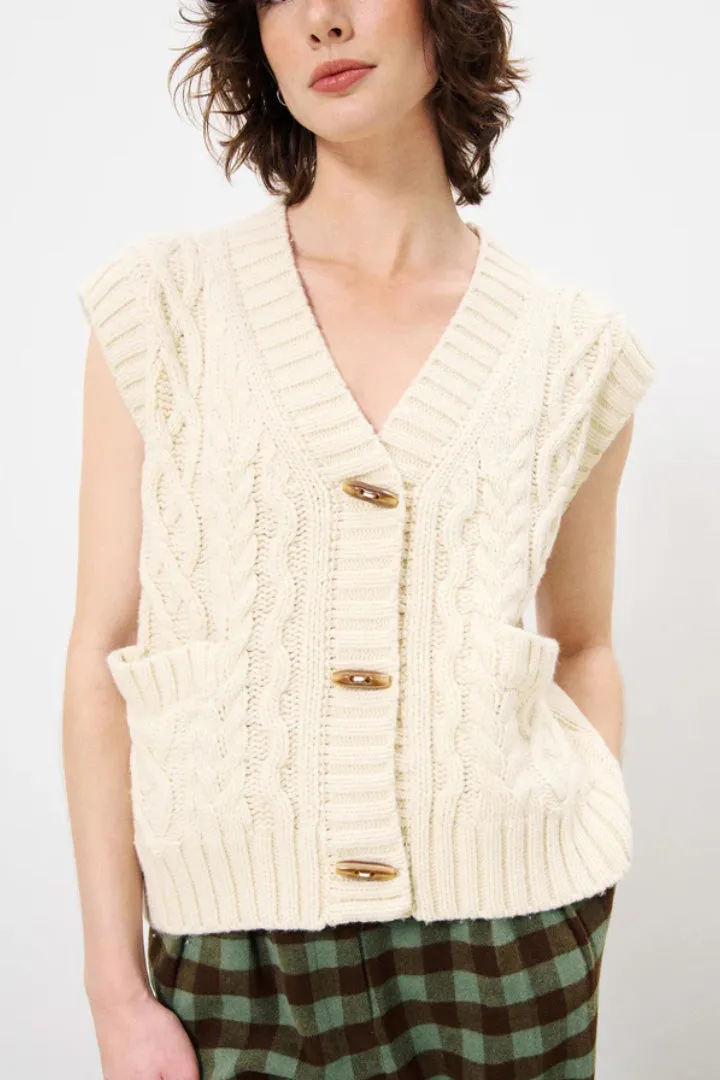 Medea Sleeveless Cardigan