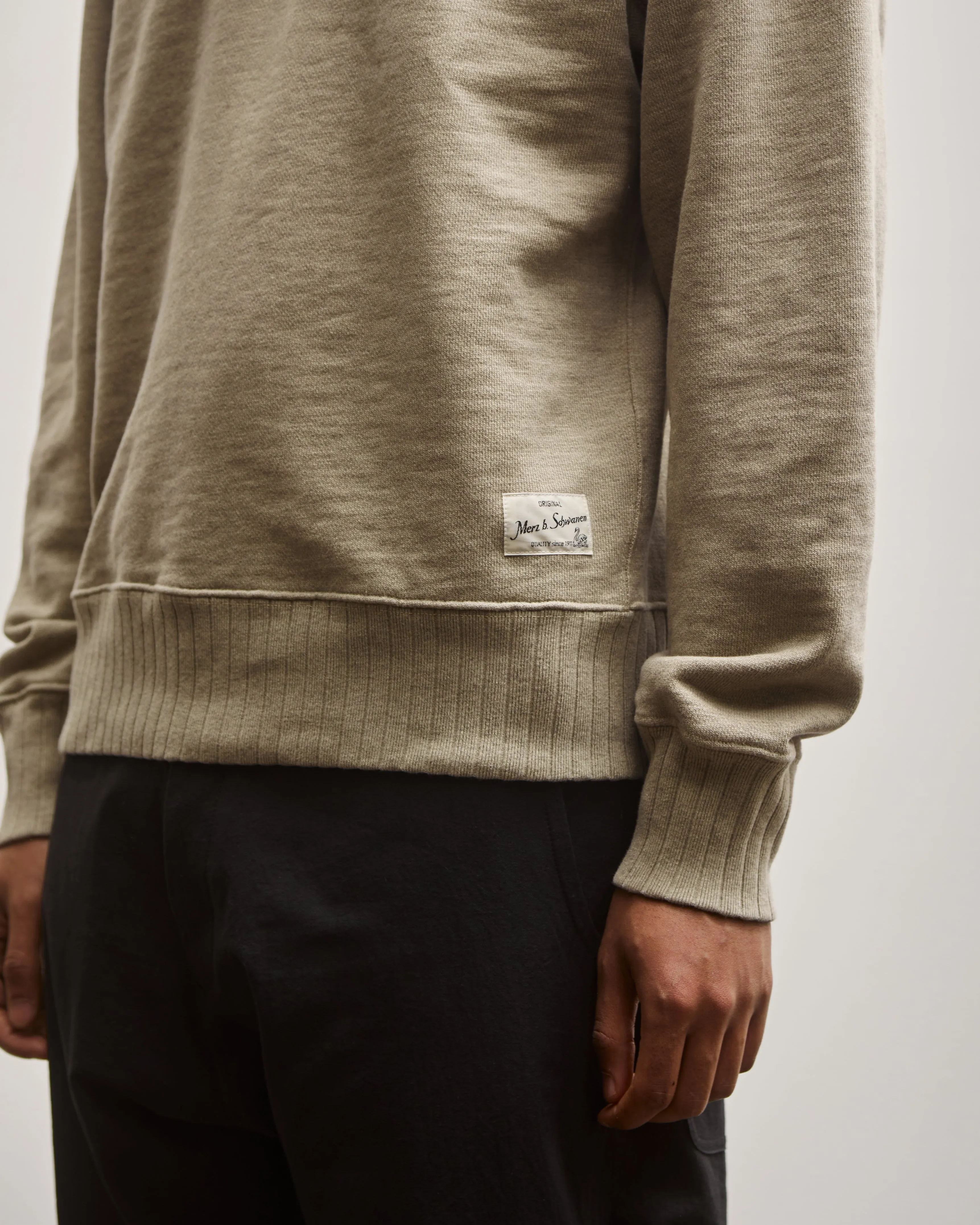 Merz b. Schwanen RFC01 Relaxed Fit Sweatshirt, Grey Melange