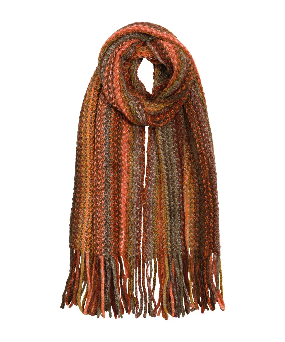 Microstripe Netting Stitch Scarf