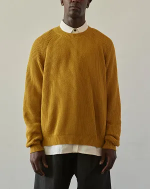 O-Project Knitted Crewneck, Yellow Gold