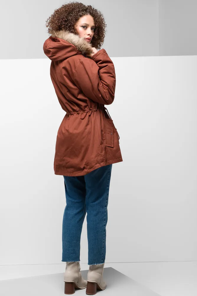 Parka Jacket Brown