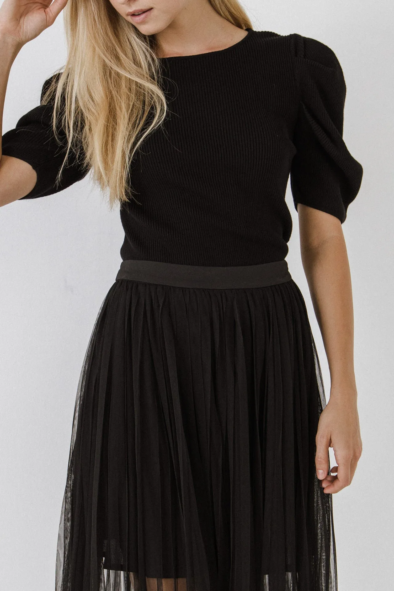 Puff Short Sleeve Sweater