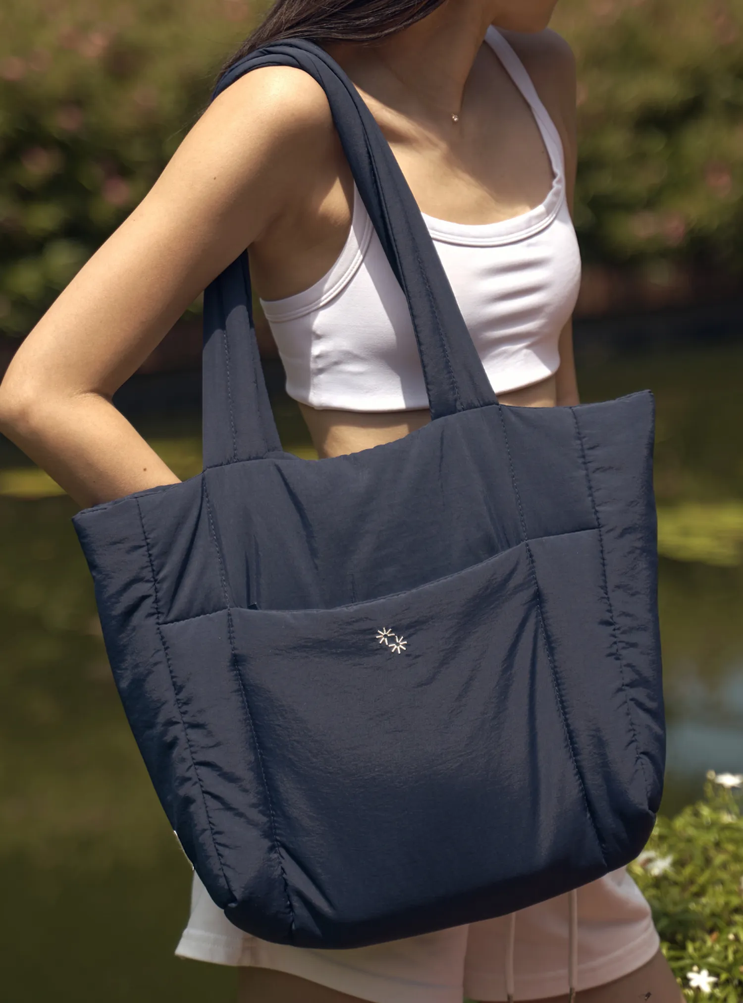 Puffer Shopper (Indigo)