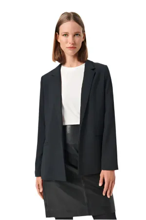 Soaked Womens Shirley Blazer LS Black