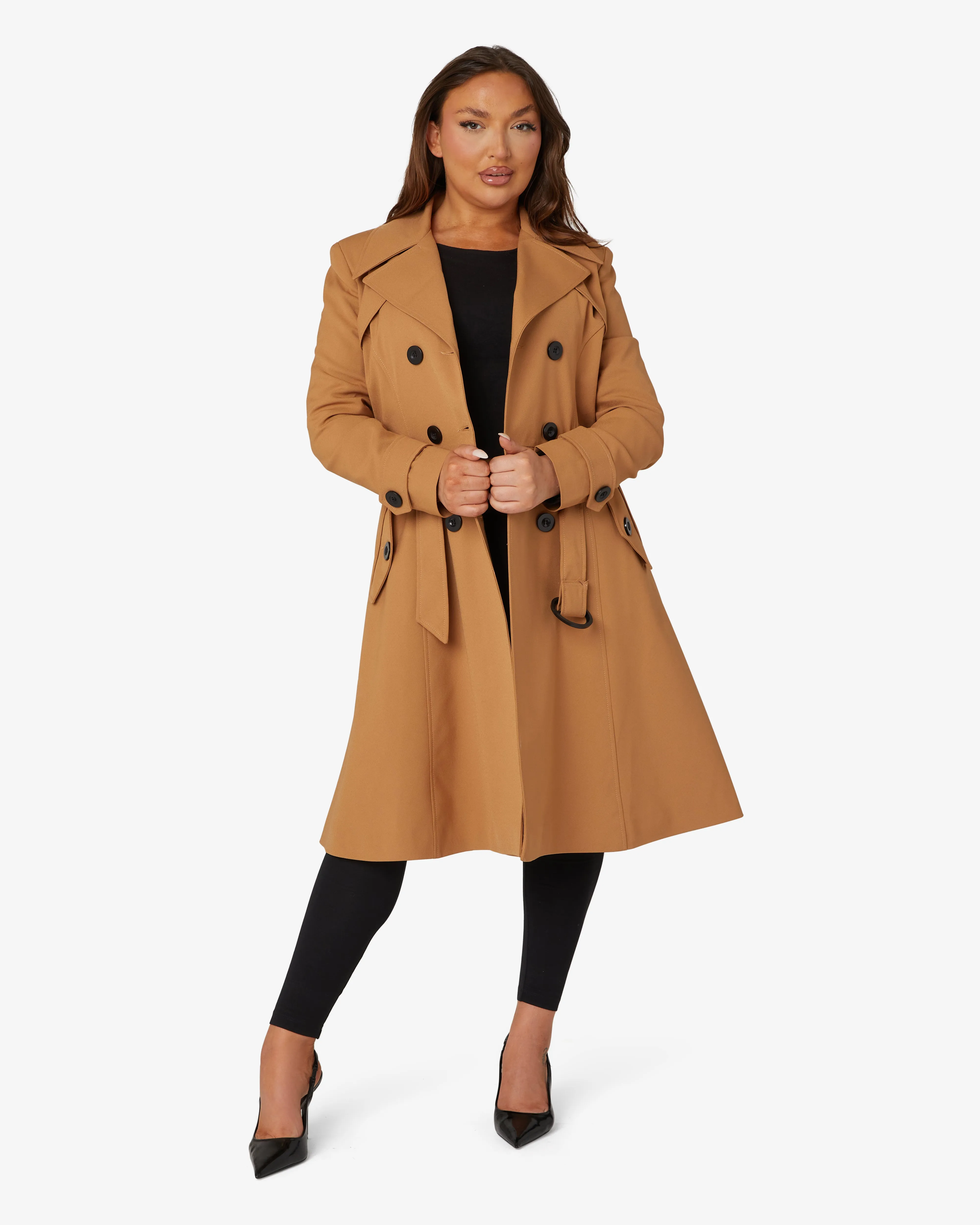 Spring/Summer Double Breasted Trench Mac Coat (1201-SP)