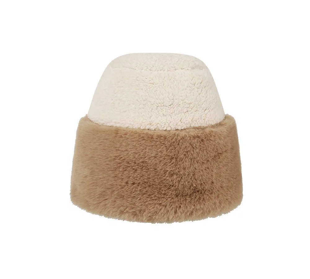 Suede Fluffy Warm Bucket Hat