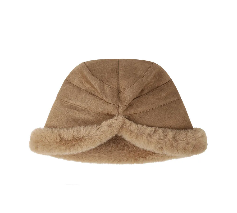 Suede Fluffy Warm Bucket Hat