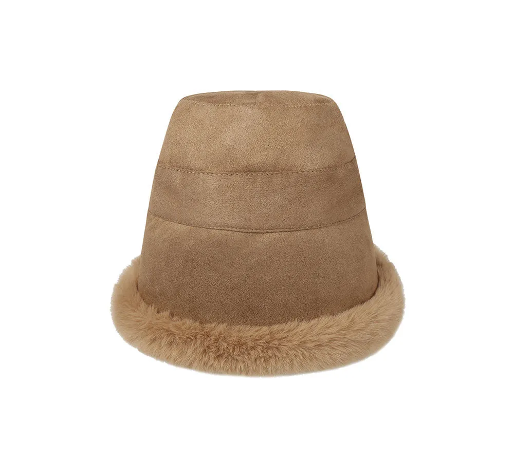 Suede Fluffy Warm Bucket Hat