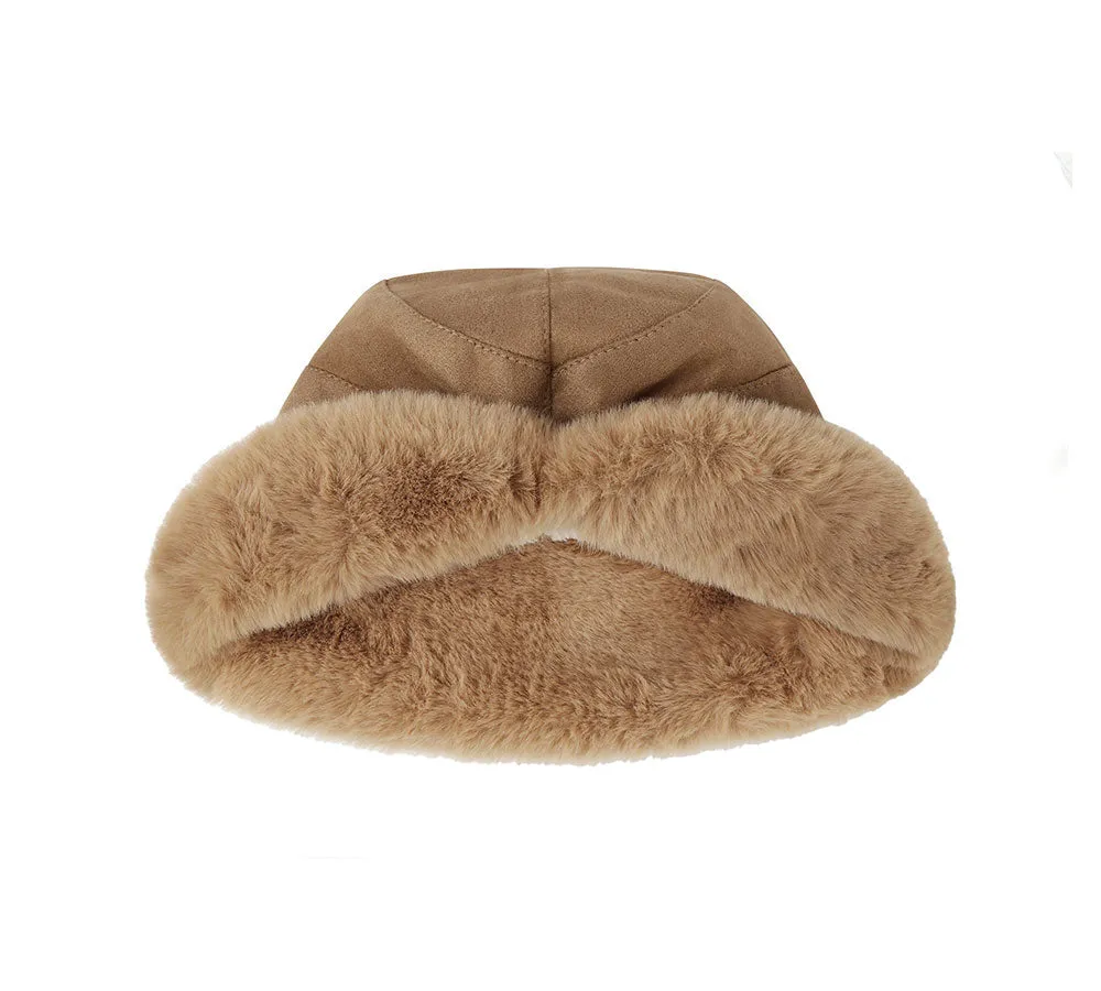 Suede Fluffy Warm Bucket Hat